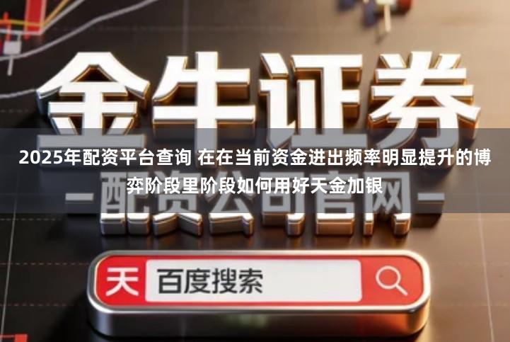 2025年配资平台查询 在在当前资金进出频率明显提升的博弈阶段里阶段如何用好天金加银